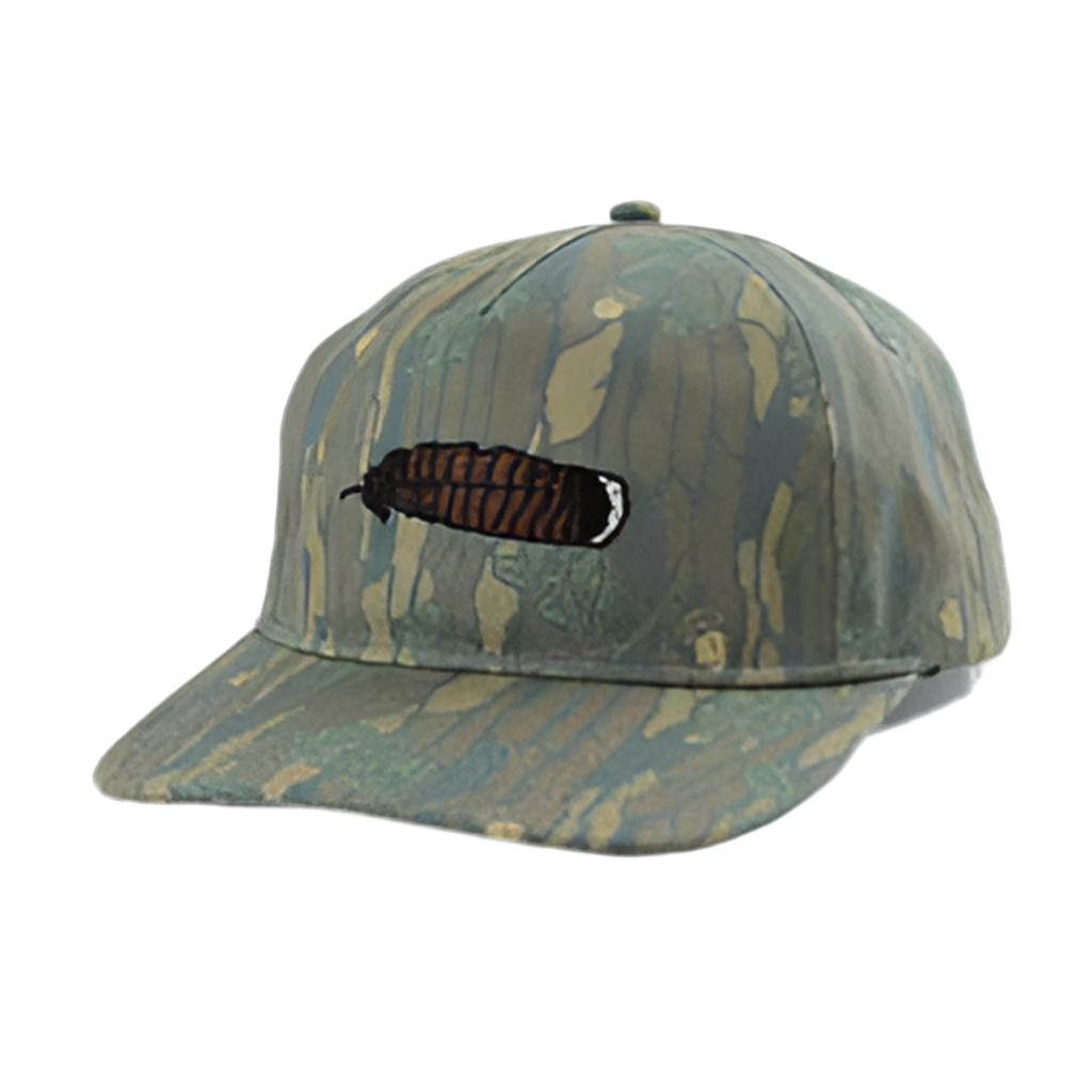 Turkey Feather Greenbark Classic SnapBack Hat