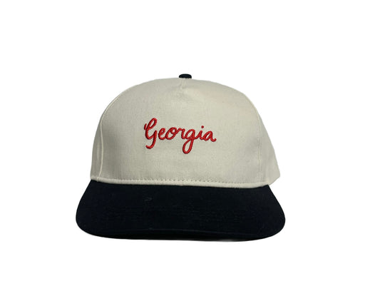 GEORGIA BLACK CLASSIC SNAPBACK HAT